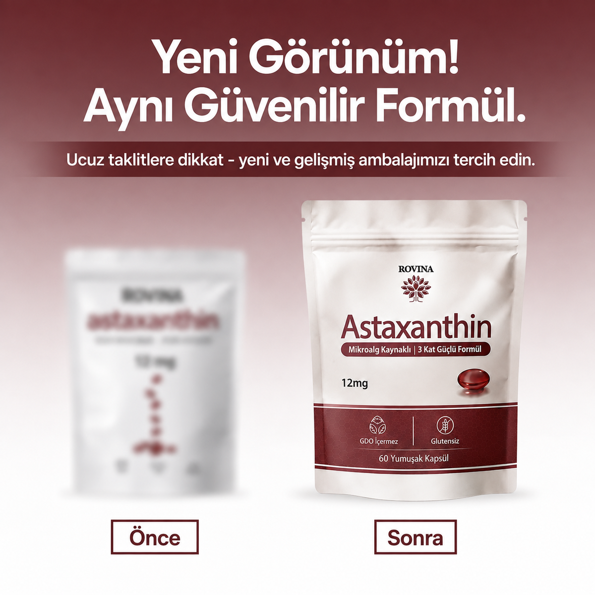 Rovina Astaksantin - Güçlü Antioksidan ile Vücut Desteği ve Hücresel Koruma